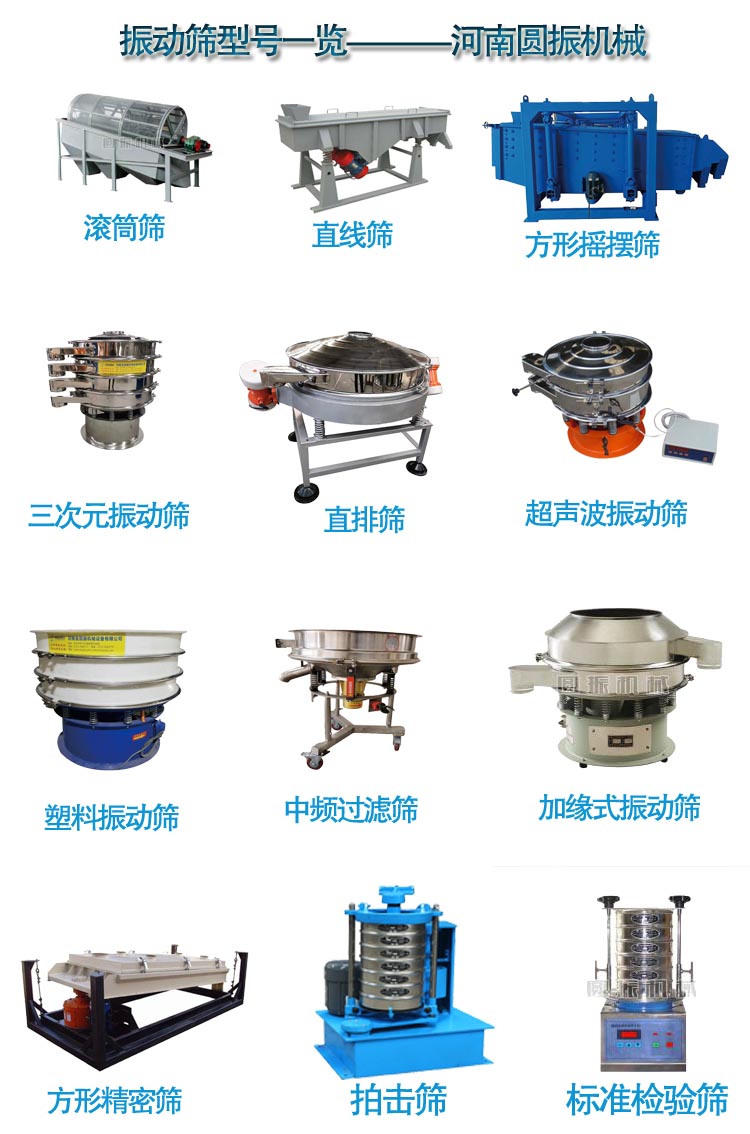 振動(dòng)篩型號(hào)圖-河南圓振機(jī)械